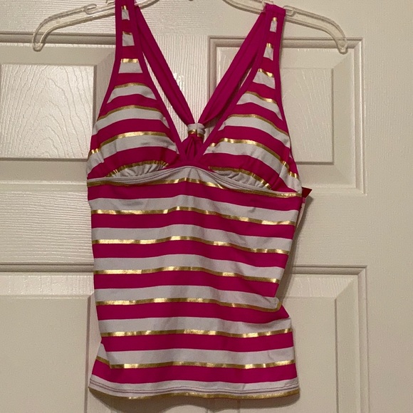 Bongo Strip Tankini  Top - Picture 1 of 6